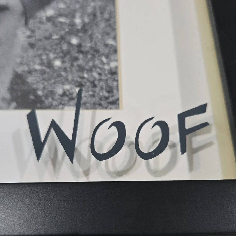 Malden Black and White Dog Frame